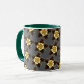 Luxury Golden Floral Mandala Ornamental Design マグカップ (正面左)