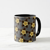 Luxury Golden Floral Mandala Ornamental Design マグカップ (正面右)