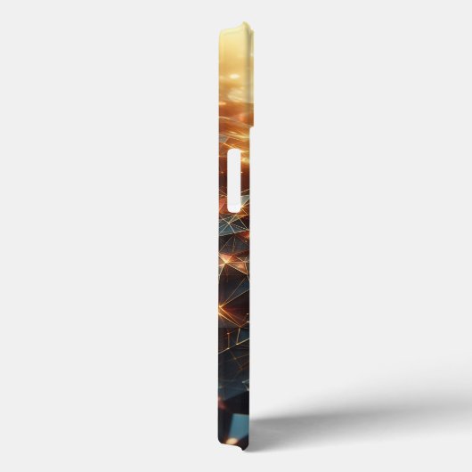 Luxury Golden Geometric Phone Case - Glowing Low Case-Mate iPhoneケース (裏面 / 右)