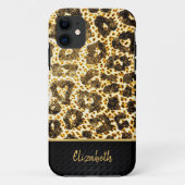 Luxury Golden Leopard Print – Stylish,Elegant Case-Mate iPhoneケース (裏面)