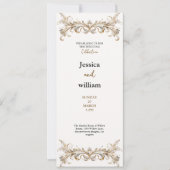 luxury golden palace wedding invitation 招待状 (正面)