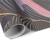 Luxury golden seamless floral background with trop ラッピングペーパー (ロールコーナー)