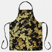 Luxury golden seamless pattern. Floral backgroundp エプロン (正面)