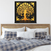 Luxury Golden Tree of Life キャンバスプリント (インサイチュ (寝室))