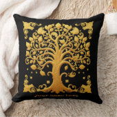 Luxury Golden Tree of Life クッション (ブランケット)