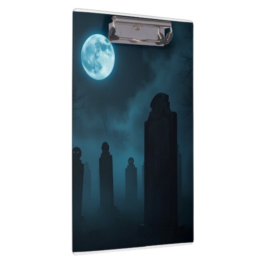 Luxury Gothic Graveyard Halloween Clipboard クリップボード (右)