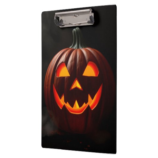 Luxury Gothic Halloween Jack-O-Lantern Clipboard クリップボード (左)