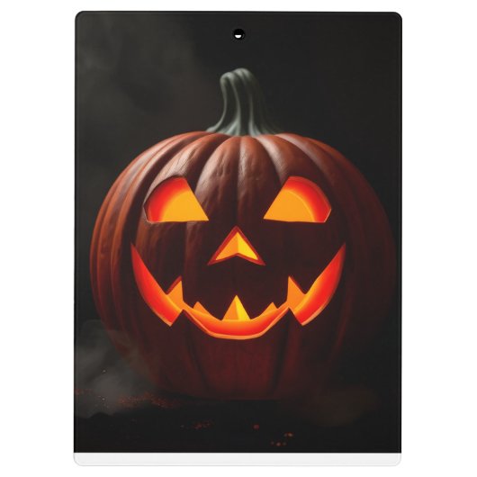 Luxury Gothic Halloween Jack-O-Lantern Clipboard クリップボード (裏面)