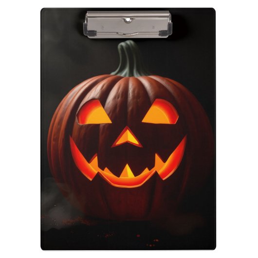 Luxury Gothic Halloween Jack-O-Lantern Clipboard クリップボード (正面)
