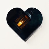 Luxury Gothic Lantern Halloween Spiral Notebook ノートブック (裏面)