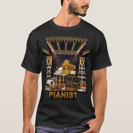 Luxury Grand Piano Art for Pianists Piano Players Tシャツ