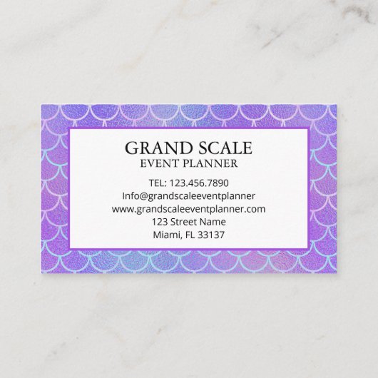 Luxury Grand Scale Event 名刺 (裏面)