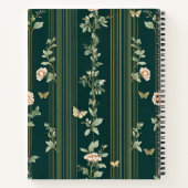 Luxury Green Floral Notebook ノートブック (裏面)