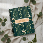 Luxury Green Floral Notebook ノートブック