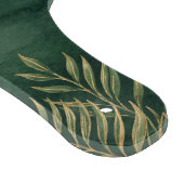 Luxury Green Gold Tropical Leaves Pattern カッティングボード (角)