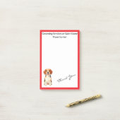 Luxury Grooming Dog Personalized Modern Collection ポストイット (デスク上)