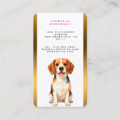 Luxury Grooming Dog Personalized Modern Collection 名刺 (正面)