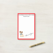 Luxury Grooming Dog Personalized Trendy Collection ポストイット (デスク上)