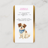 Luxury Grooming Dog Personalized Trendy Collection 名刺 (正面)