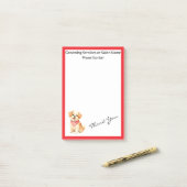 Luxury Grooming Pet Personalized Modern Collection ポストイット (デスク上)