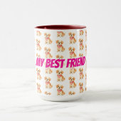 Luxury Grooming Pet Personalized Modern Collection マグカップ (中央)