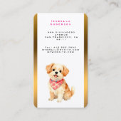 Luxury Grooming Pet Personalized Modern Collection 名刺 (正面)