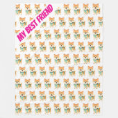 Luxury Grooming Pet Personalized Trendy Collection フリースブランケット (正面)