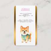 Luxury Grooming Pet Personalized Trendy Collection 名刺 (正面)