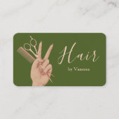 Luxury Hair Artist Hairstylist Hairdresser Modern 名刺 (正面)