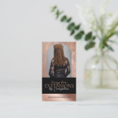 Luxury Hair Extensions Salon Arch Photo Black Rose 名刺 (スタンド正面)