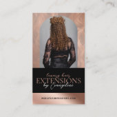 Luxury Hair Extensions Salon Arch Photo Black Rose 名刺 (正面)