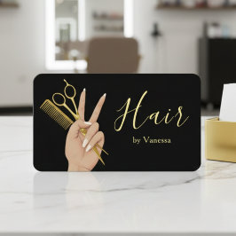 Luxury Hairstylist Hairdresser Stylish Hair Salon 名刺