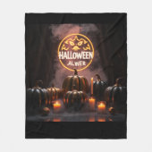 Luxury Halloween Fleece Blanket 2025 🎃🖤 フリースブランケット (正面)