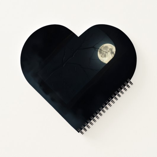 Luxury Haunted Gothic Mirror Halloween Notebook ノートブック (裏面)