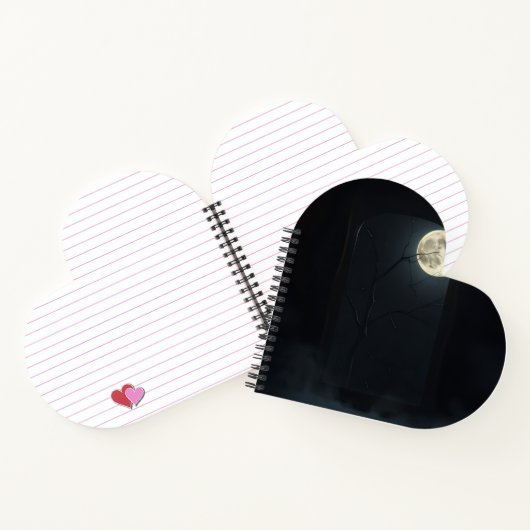 Luxury Haunted Gothic Mirror Halloween Notebook ノートブック (内部)