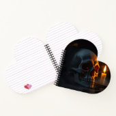 Luxury Haunted Skull Halloween Spiral Notebook ノートブック (内部)