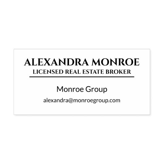 Luxury Heritage Real Estate Rubber Stamp  セルフインキングスタンプ (デザイン)