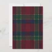 Luxury Heritage Tartan Plaid Christmas Party 招待状 (裏面)