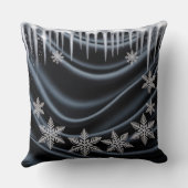 Luxury Holiday Pillow – Snowflake Design クッション (裏面)