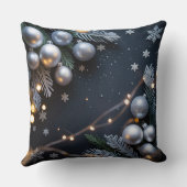 Luxury Holiday Pillow – Snowflake Design クッション (裏面)