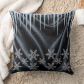 Luxury Holiday Pillow – Snowflake Design クッション (ブランケット)