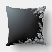 Luxury Holiday Pillow – Snowflake Design クッション (裏面)