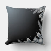 Luxury Holiday Pillow – Snowflake Design クッション (正面)