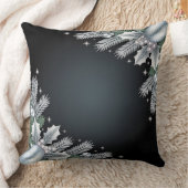 Luxury Holiday Pillow – Snowflake Design クッション (ブランケット)