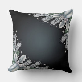 Luxury Holiday Pillow – Snowflake Design クッション