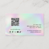 Luxury Holographic Med Spa Injector 名刺 (裏面)