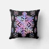 Luxury Holographic Snowflake Christmas Collection クッション (裏面)