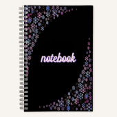 Luxury Holographic Snowflake Christmas Collection ノートブック (正面)