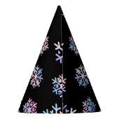 Luxury Holographic Snowflake Christmas Collection パーティーハット (裏面)