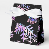 Luxury Holographic Snowflake Christmas Collection  フェイバーボックス (正面サイド)